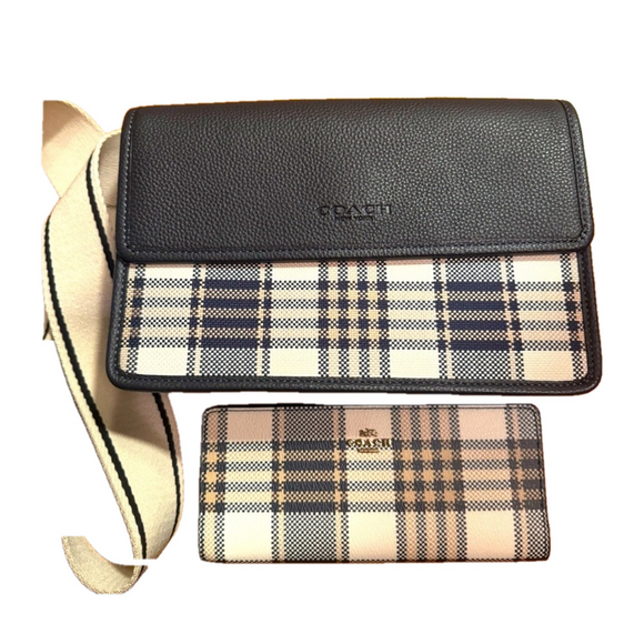 Coach Turner Flap Crossbody Bag
NWT Garden Plaid Print & Wallet - NWT - Picture 1 of 9